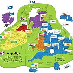 Imagimake 5+ Years Mapology United Kingdom - County Shaped Puzzle Pieces - Educational Toy For Boys & Girls Above 5 Years-image-20