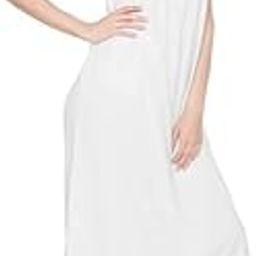 Womens Hosiery Cotton Full Length Camisole, Long Inner wear Petticoat-Nighty Slip-White-image-80