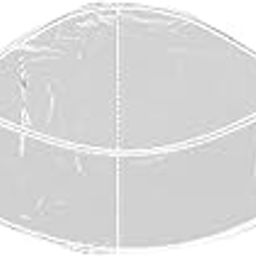 Rain Hat Reusable Full Hairstyle Cover Outdoor Protection Lady Rainproof Cap White Edge-image-11