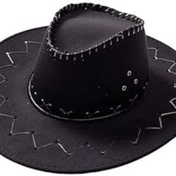 Wool Casual Cowboy Hat Wide Brim Props Lightweight for Women Men Adults Holidays Coffee Clothing, Shoes & Accessories | Mens Accessories | Hats (Black)-image-12