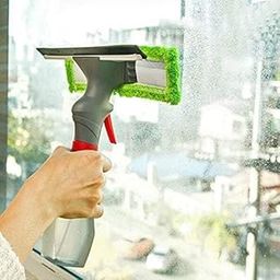 KLIVE Window Cleaner 3 in 1 Plastic Easy Glass Spray Type Cleaning Brush Wiper Clean Shave Car for Car Window, Mirror, Glass, Floor, Stove with Spray (1Pcs) (Multicolor)-image-25