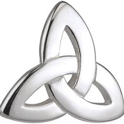 Failte Sterling Silver Tie Clip Trinity Knot Made in Ireland, Sterling Silver-picture-51