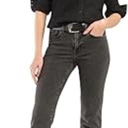 levi's Women's High Rise 724 Slim Straight Fit Black Jeans-picture-26