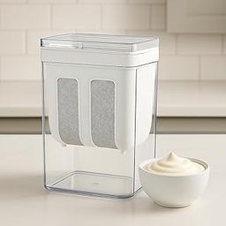 Effortless Greek Yogurt Maker & Hung Curd Maker 1100ml – Exclusive Fine Mesh Strainer with Lid | Multifunctional Yogurt Filter| Yougurt Maker Stainer | Homemade Curd, Cheese, Hung Curd Maker 1100ml-image-24