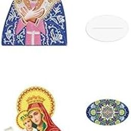 MERISHOPP®2Pcs Creative Diamond Painting Arts Craft Religions Decor Ornaments|Crafts | Needlecrafts & Yarn | Embroidery & Cross Stitch | Hand Embroidery Kits-image-32