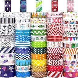 FunClub Washi Tape Set Cute Unicorn Washi Tape Decorative Masking Tapes for DIY Crafts Arts Scrapbooking Bullet Journal Planners,Return Gift Set,Stationary Items Stationary set-Random Color-20pcS-image-10