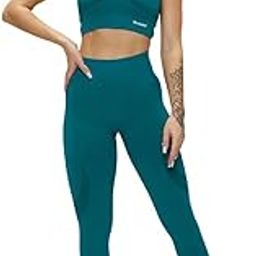 Cross Back Padded Sports Bra and Leggings 2pcs Set-image-12