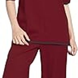 Women's Co-ord Set Textured Lycra Top and Trouser Pant Set | Co ord Set for Women Stylish | Two Piece Co-ord Set-17
