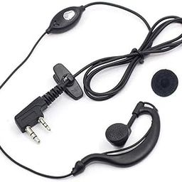 NXXTTNK Walkie Talkie Mic Headset with Woven Cable and K Type Earphone for Compatible Devices- UV UV-5RE UV-B5 BF-888S 888S UV-B5 (Pack of 4)-image-64