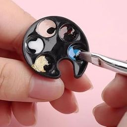 Mini DIY Nail Art Finger Ring Mixing Palette Spring Summer Manicure Thumb Ring Round Nail Care Manicure & Pedicure Nail Art Accessories-image-78
