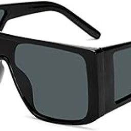 Shahid Kapoor Uv Protection Oversized Unisex Non-Polarized Sunglasses With Case-image-1