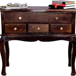 WOODY Furniture Wooden Console Table with Drawers Storage Table for Living Room Hall | Entryway Table with Drawers Solid Sheesham Wood-4