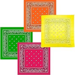 Unisex Cotton Bandana/Head Wrap/Wristband/Face Cover/Handkerchief For Men And Women (50CM X 50CM_Pack of 4)-image-22