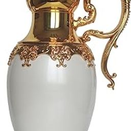 HEAVENGLOW Arabic Insulated Thermal Coffee Carafe Gift Party Beverage with Spout Teapot Gold 28cmx32cm-image-42