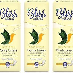 BLISSNATURAL Panty Liners for Women (Pack of 60) Super-Thin and Curved Design for White Discharge | Vaginal Leak Protection for daily use Combo Pack of 3-image-57