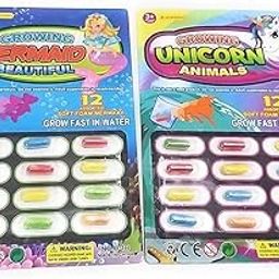 Magic Animal Capsules Creatures Grow in Water Soft Perfect Activity for Kids (2 Sheets) 24 Pcs-picture-24