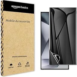 amazon basics Mobile Privacy Guard compatible with SAMSUNG Galaxy S24 Ultra 5G| Mobile Privacy screen protector | Anti Glare | Anti Spy Screen Protector | Reduces blue light | Scratch proof-90