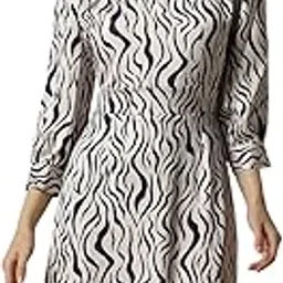 allen solly Women's Polyester Modern Knee-Length Dress-picture-25