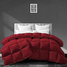 AYANSHI BEDDING Luxurious 500 GSM Winter Comforter Double Bed Size (90"X100") - Premium Collection Heavy Winter Quilted Comforter 500 GSM Microfiber Fill - Duvet/Blanket Double Bed - Burgundy Color-image-30