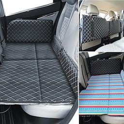 Allextreme S33 Non Inflatable Car Bed Mattress Double-Sided Back Seat Foldable Sleeping Bed for Kids & Adults Travel Trips Camping Picnic Universal Fit - (Aqua Blue)-image-3