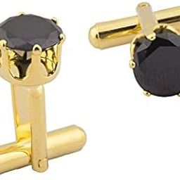 Shining Jewel Gold Plated Design Fancy American Daimond Cufflinks For Men (SJ_7075)-image-92