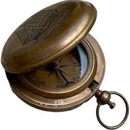 generic Handmade Vintage Style Nautical Compass - Antique Brass Replica Pirate Pocket Compass - Maritime Navigational Collection Piece-picture-49