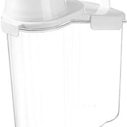 Cereal Storage Container Dry Food Storage Barrel for Grain Nuts Pantry White|Home & Garden | Kitchen, Dining & Bar | Kitchen Storage & Organization | Food Storage Containers-image-49