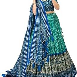 Women's Lehenga Choli | Tussar Silk With Patola Print With Foil Work For Women Solid Patola Print And Foil Work Lehenga choli-image-7