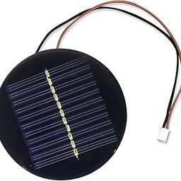 Electronic Spices 80mm Diameter 6v 80mah Circle Shape Polycrystalline Mini Epoxy Solar Panels With Jst Connector Pack of 1pcs-27