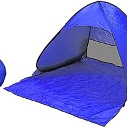 LOOM TREE® Pop Up Tent UPF 50 Beach Tent for Family Camping Backyard Outdoor Activities Blue | Outdoor Sports | Camping & Hiking | Tents & Canopies | Tents-image-53