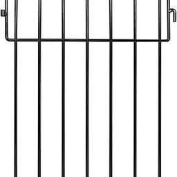 24 Pack Black Animal Barrier Fence - Adavin No Dig Garden Decorative Fence 1.5" Gap Rustproof Metal Dig Deterrent Panel Border for Dog Rabbits Ground Stakes Outdoor Patio,Total 25 Ft(L) X 12 in(H)-image-20