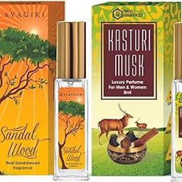 Parag Fragrances Sandal & Kasturi Luxury Perfume Combo (8ml x 2pc) Long Last, Imported, Pocket & Purse Friendly, Reusable Perfume Spray For Men & Women-picture-5