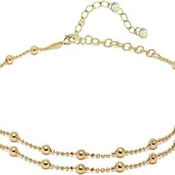 FASHIONS Adjustable Gold Plated Double Layered Beads Chain Leg Anklet Ankle Toes Foot Chains Jewelry Anklets For Girls Women-image-38