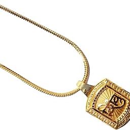 Small Lord Shiv Pendant For Men And Women Gold-plated Crystal Brass-picture-54
