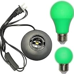 YCCLDIPL - Portable Green Lamp for Dark Room, E27 LED Light with Screw Nozzle for Wall, 360 Degree Desk Light with Switch and 180cm Power Cord-image-30