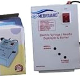 MEDIGUARD Needle Syringe Destroyer Electric, Needle Destroyer Machine for Hospital & Laboratory, Shock Proof Metal Body Mechanism, Low Power Consumption, On/Off Switch, White, Pack of 1-image-6