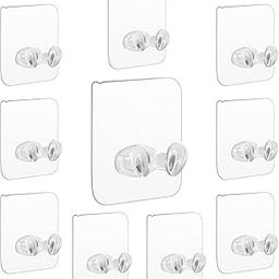 Oblivion Hooks for Wall Heavy Items 10 Pcs – Multipurpose Plug Hook, ABS Plastic & Stainless Steel Strong Adhesive – Reusable No Drill Wall Hanging – Waterproof Kitchen Accessories Hang Item for Home-image-23