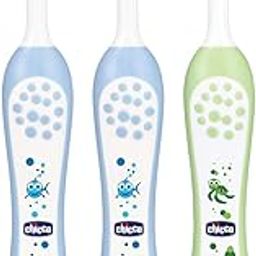 Chicco Toothbrush 6-36M- 3 Pack- Blue & Green-image-30