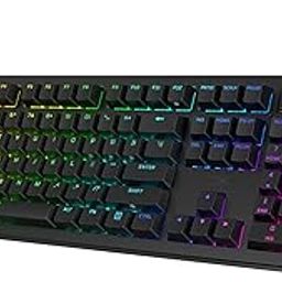HyperX Alloy Rise – Hot-Swappable Mechanical Gaming Keyboard, PC, Ambient Light Sensor, Gasket Mounted, Linear Switches-85