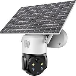 Timpou Dual Camera for Home Security, 2K 4MP Security Camera System, Security Camera Wireless Outdoor, 355° Pan & 90° Tilt, 8W High-Performance Solar Panel, Color Night Vision.-image-26