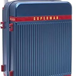fur jaden The Aviator 65cm German Polycarbonate Travel Luggage Check-in Suitcase with 8 StealthTech Silent Shock Absorbing Wheels, TSA Lock & Aerospace Grade Wide Handle (Superman, Check-in 24")-picture-0