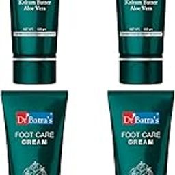 Dr Batra's Foot Care Cream, Enriched With Kokum Butter, Olive Oil & Echinacea Purpurea,Formulated With Naturals,Sls & Paraben Free, Cream For Smooth & Supple Skin 100 Gm (Pack Of 4 For Men And Women)-40