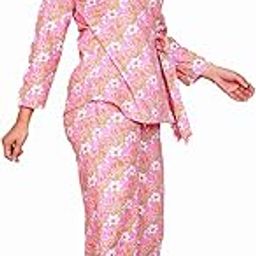 Kantha Embroidered Pink Floral Side Tie-Up Blazer-21