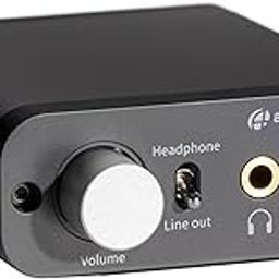 Audioengine D1P Portable Headphone Amplifier and 32 Bit DAC - Audio Switcher for Desktop Gaming and Music Lovers-8