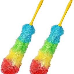 DECODESI Pack of 2 Colorful Microfiber Static Duster for Dust Cleaning | Static Cleaning Duster | Dry Dust | Easy to Cleaning Home, Office, Shop, Car-image-23