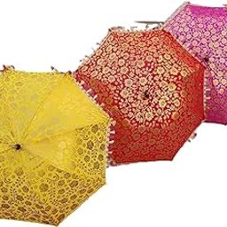 NE Collection 5 PCs Decorative Umbrellas For Indian wedding decor Diwali Decor Christmas Decoration Mehndi Decor Halloween Event Party Backdrop Haldi-picture-45