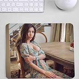 Cute Girl Printed 3mm Thick Square Shape Mousepad for Computer-picture-16