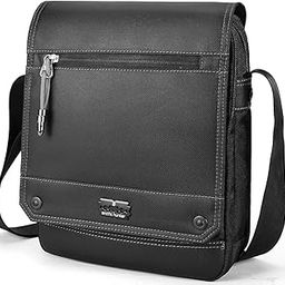 Arctic Hunter Sling Bag for Men Large Crossbody Bag 8L Side Bag for 10.9" iPad Multi-pocket Messenger Bag Water-resistant Office Bag Premium Shoulder Bag for Travel Daily Use, Black-image-77
