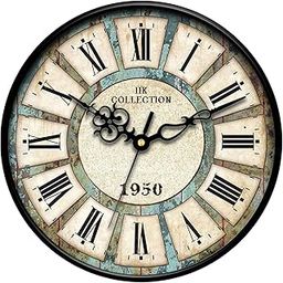 IIK COLLECTION Plastic Designer Analogue Sweep Silent (No Tic-Tic Sound) Quartz Movement Round Wall Clock for Home, Wall Clock for Living Room, Bedroom, (12 X 12-inch, 30 cm x 30 cm x 6 cm)-20