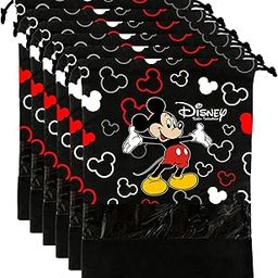 Kuber Industries Disney Mickey Print 6 Piece Non Woven Travel Shoe Cover, String Bag Organizer (Black) -HS_35_KUBMARTS17971-image-36